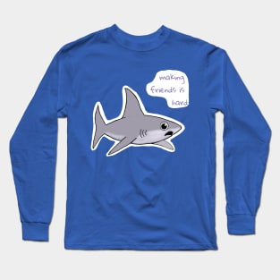 Shy Shark Long Sleeve T-Shirt